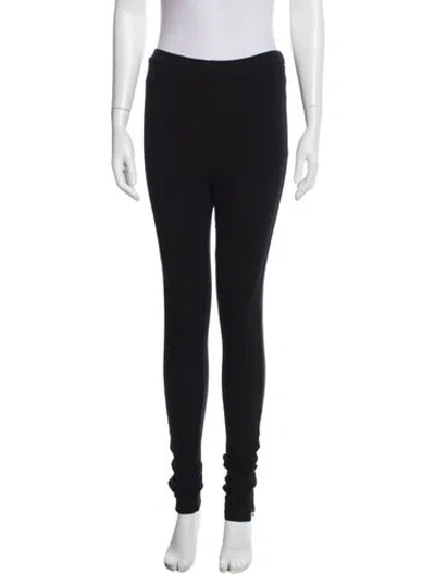 Pre-owned Totême Zip Leggings Skinny Leg Pants In Black