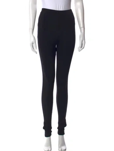 Pre-owned Totême Zip Leggings Skinny Leg Pants In Black
