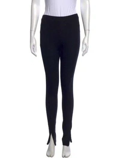 Pre-owned Totême Zip Leggings Skinny Leg Pants In Black
