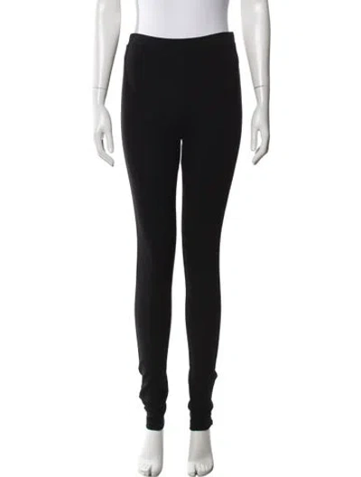 Pre-owned Totême Zip Leggings Skinny Leg Pants In Black