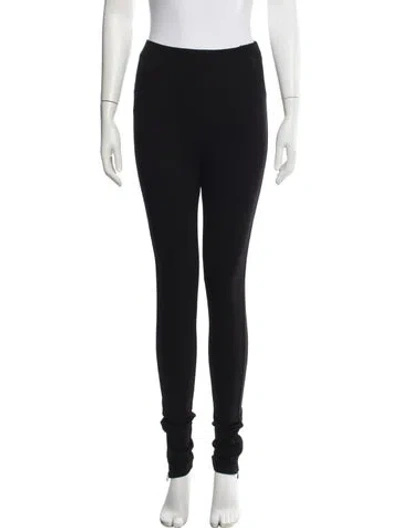 Pre-owned Totême Zip Leggings Skinny Leg Pants In Black