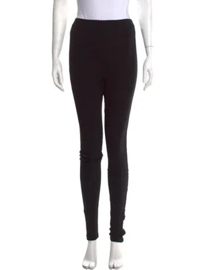 Pre-owned Totême Zip Leggings Skinny Leg Pants In Black