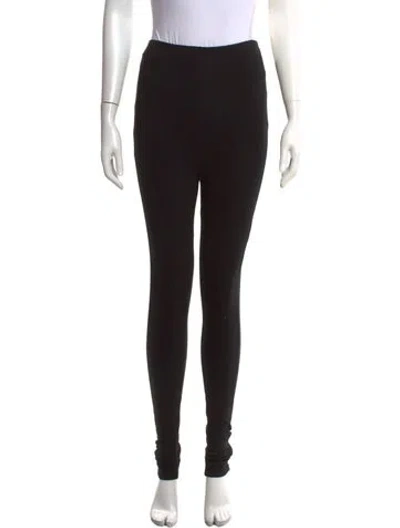 Pre-owned Totême Zip Leggings Skinny Leg Pants In Black