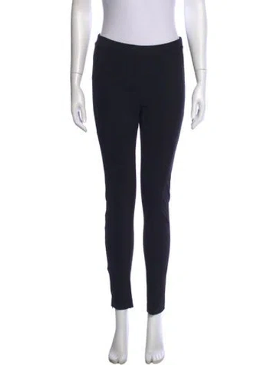 Pre-owned Totême Zip Leggings Skinny Leg Pants In Black