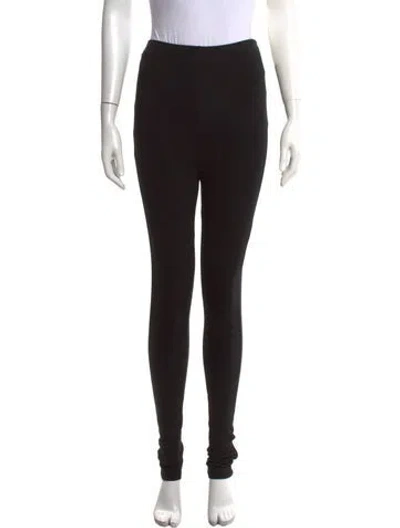 Pre-owned Totême Zip Leggings Skinny Leg Pants In Black