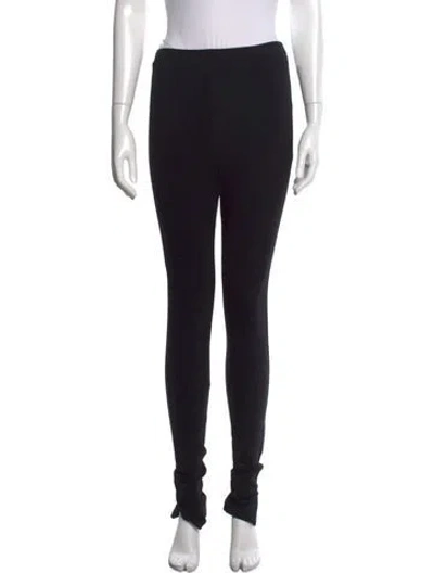 Pre-owned Totême Zip Leggings Skinny Leg Pants In Black