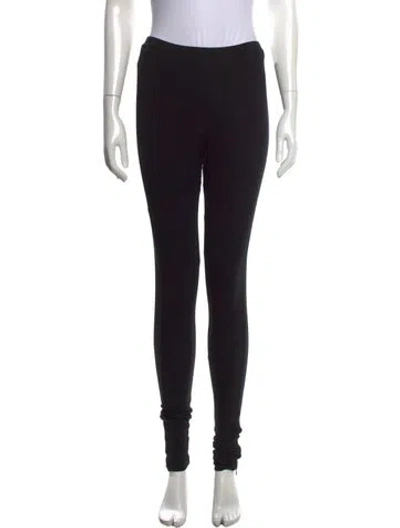 Pre-owned Totême Zip Leggings Skinny Leg Pants In Black