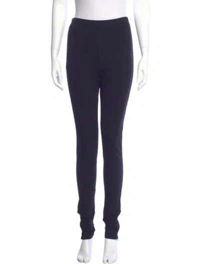 Pre-owned Totême Zip Leggings Skinny Leg Pants In Blue