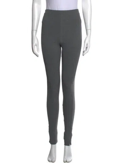 Pre-owned Totême Zip Leggings Skinny Leg Pants In Grey