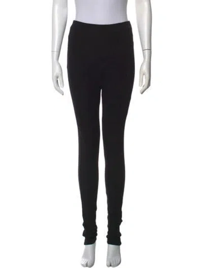 Pre-owned Totême Zip Skinny Leg Pants In Black