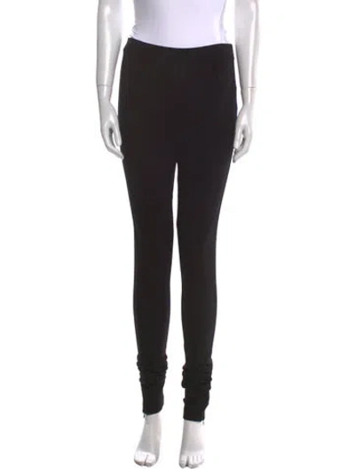 Pre-owned Totême Zip Skinny Leg Pants In Black