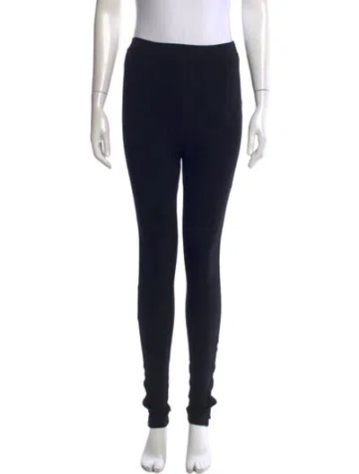 Pre-owned Totême Zip Skinny Leg Pants In Black