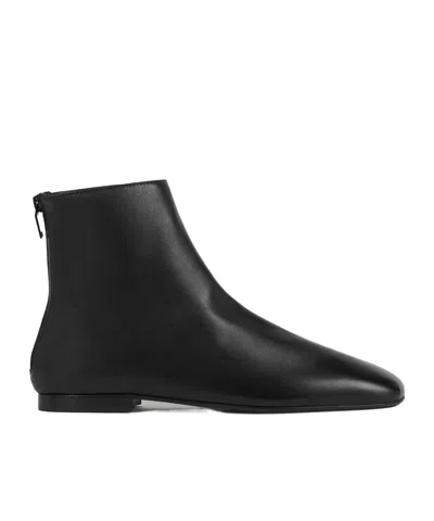 Totême Zip-fastening Ankle Boots In Black