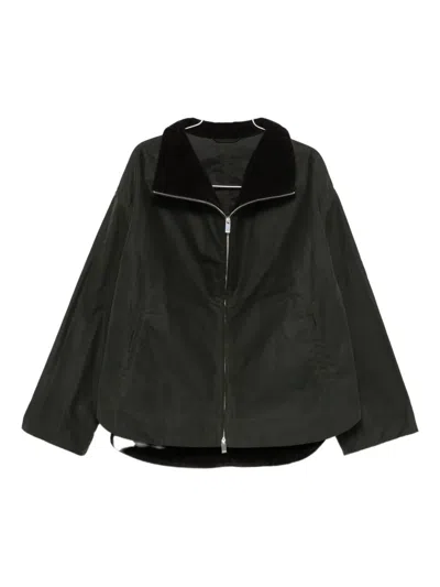 Totême Toteme Organic Cotton Zipped Jacket In Black