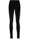 Totême Toteme Leggings With Zip Cuffs In Black