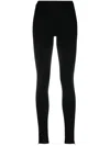 Totême Toteme Zipped Leggings In Black