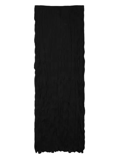 Totême Toteme-inspired Midi Sweater Knit Skirt In Black