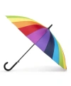 Totes 24 Rib Rainbow Auto-open Stick Umbrella In Rainbow