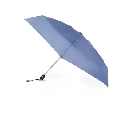 Totes 44in Compact Folding Umbrella In Steele Blue