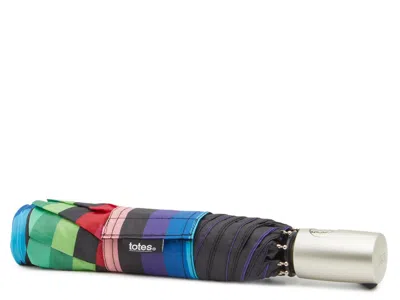 Totes Isotoner Auto Open & Close Umbrella In Multi
