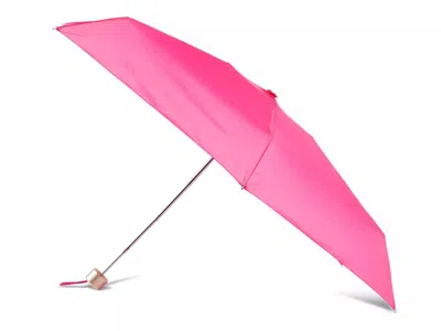 Totes Isotoner Manual Open Mini Umbrella In Pink