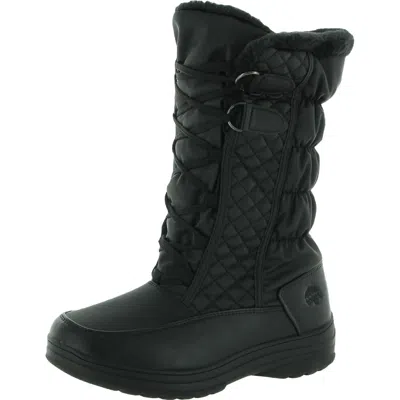 Totes Jami Womens Faux Fur Lined Mid-calf Winter & Snow Boots In Animal Print