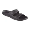 Totes Little & Big Kid Unisex Molded Double Buckle Slide Sandals In Black