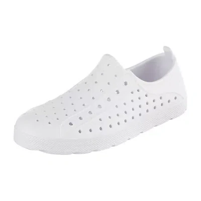 Totes Little & Big Kid Unisex Splash & Play Eyelet Slide Sandals In White