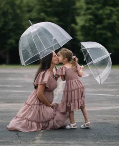 Totes Matching Mommy Me Clear Bubble Umbrellas