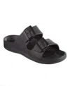 Totes Men's Double Buckle Adjustable Slides