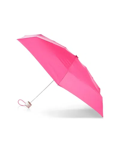 Totes Mini Manual Open/close Umbrella In Magenta In White