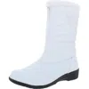 Totes Nicole Womens Cold Weather Zipper Winter & Snow Boots In White