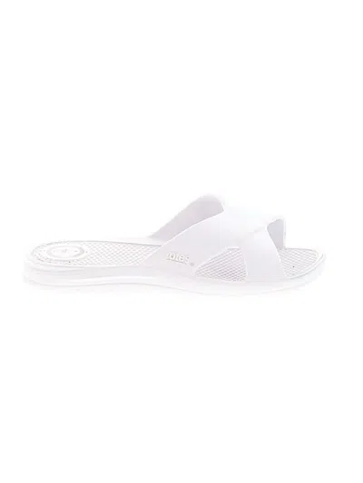Pre-owned Totes Sandals In White