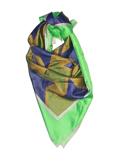 Pre-owned Totes Scarf In Green