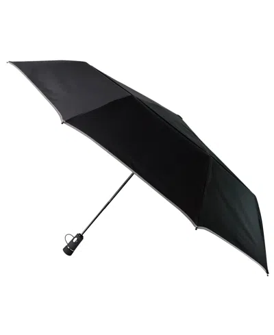 Totes Titan Auto Open And Close Vented Folding Umbrella In Black