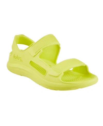 Totes Toddler Kids Everywear Molded Sport Sandals In Vivid Charteuse
