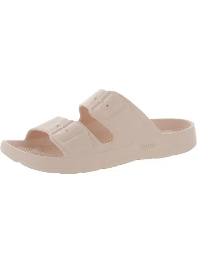 Totes Ts14 Womens Slip On Round Toe Slide Sandals In Pink