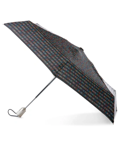 Totes Water Repellent Auto Open Close Folding Umbrella In Mulit Dash
