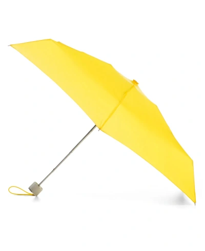 Totes Water Repellent Mini Folding Umbrella In Lemonade