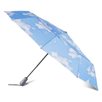 Totes Women's Automatic Windproof Ultimate Compact Umbrella In Cloud In Gray