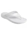 Totes Sol Bounce Ara Womens Slip On Self-healing Flip-flops In White