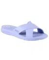 Totes Womens Solid Pool Slides In Periwinkle