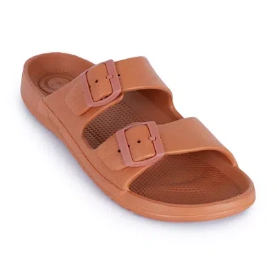 Totes Womens  Slide Sandals In Brown