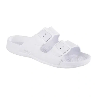 Totes Womens  Slide Sandals In White