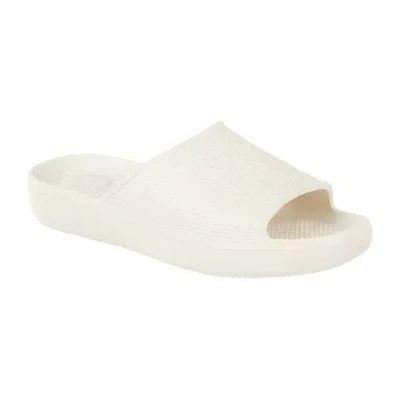 Totes Womens  Slide Sandals In White