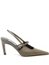 Totême 100mm Lizard-embossed Slingback Pumps