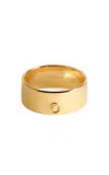 Totême 18k Yellow Gold Diamond Cigar Midi Ring