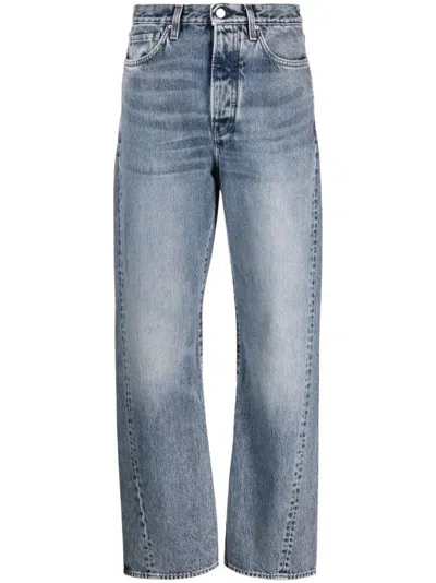 TOTÊME TWISTED SEAM DENIM FULL LENGTH,231.240.741.32 095 485 WORN BLUE