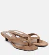 Totême 35 Suede Sandals In Brown
