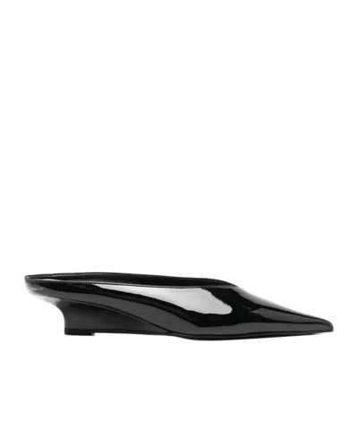 Totême 35mm Patent-leather Mules In Black